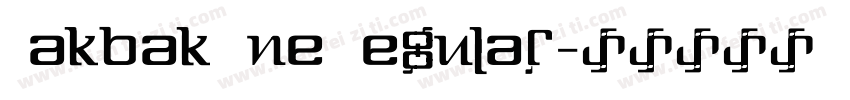 Bakbak One Regular字体转换